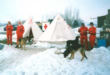 Our base camp during the quake rescue mission in Armenia