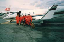 Our team on the way to the quake in Turkey